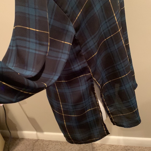 Forever 21 Plaid Sheer Top - Picture 8 of 11